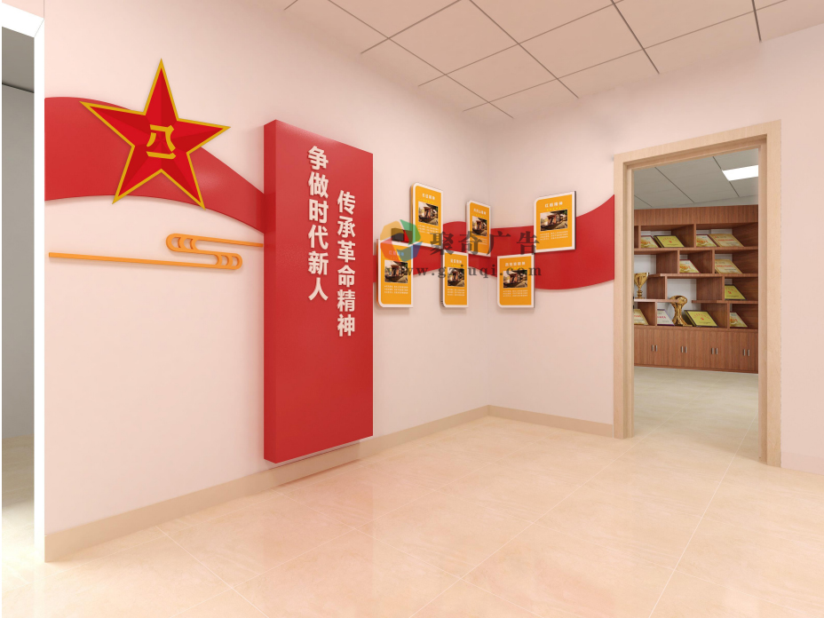 退役軍人服務(wù)站文化墻設(shè)計